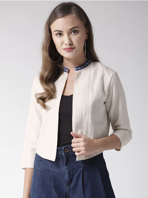 Chaqueta negra ligera para mujer